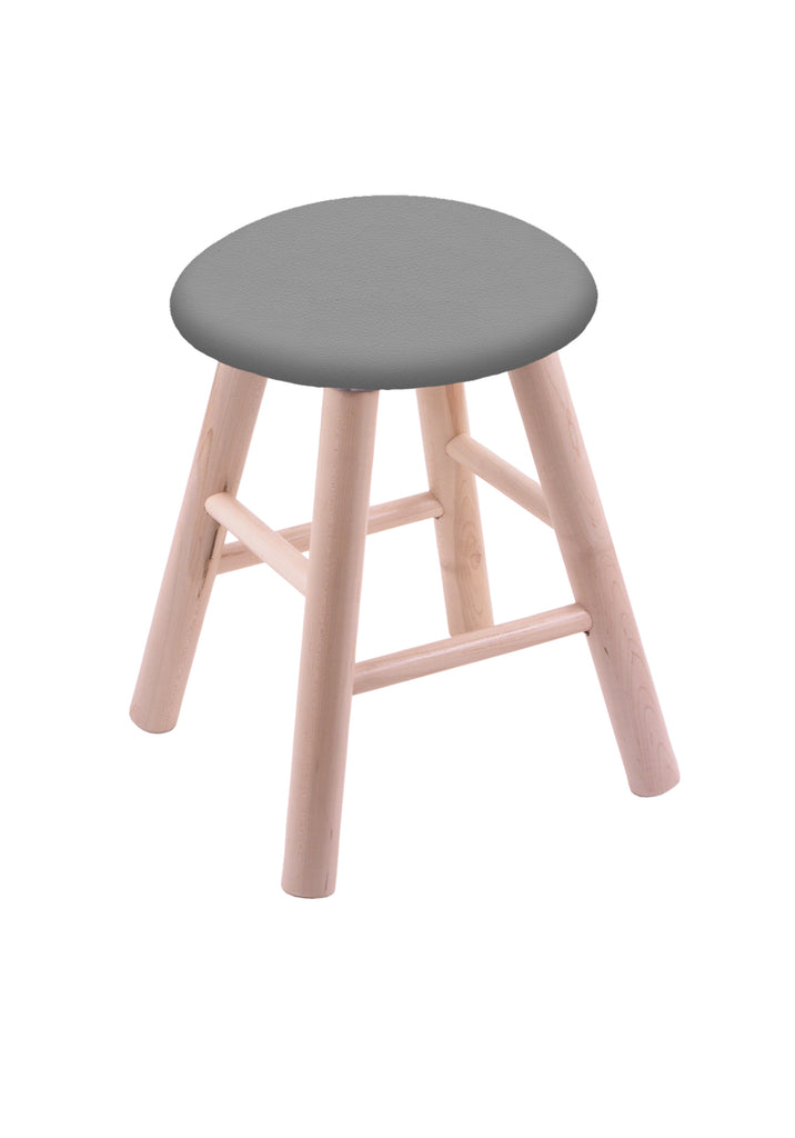 Maple Vanity Stool In Natural Finish With Canter Folkstone Grey Seat