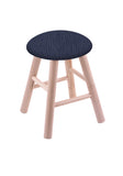 Maple Vanity Stool In Natural Finish With Graph Anchor Seat