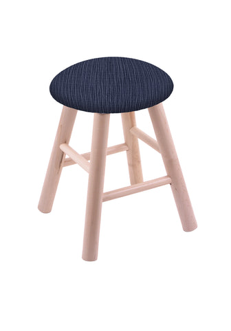 Maple Vanity Stool In Natural Finish With Graph Anchor Seat