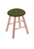 Maple Vanity Stool In Natural Finish With Graph Parrot Seat