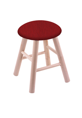 Maple Vanity Stool In Natural Finish With Graph Ruby Seat