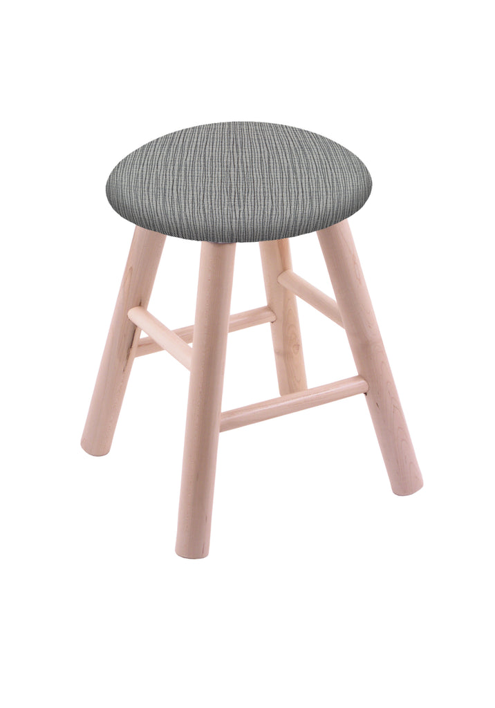 Maple Vanity Stool In Natural Finish With Graph Alpine Seat