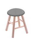 Maple Vanity Stool In Natural Finish With Graph Alpine Seat