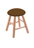 Oak Vanity Stool In Natural Finish With Canter Thatch Seat