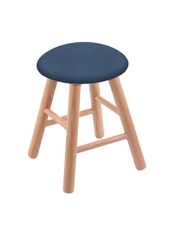 Oak Vanity Stool In Natural Finish With Rein Bay Seat