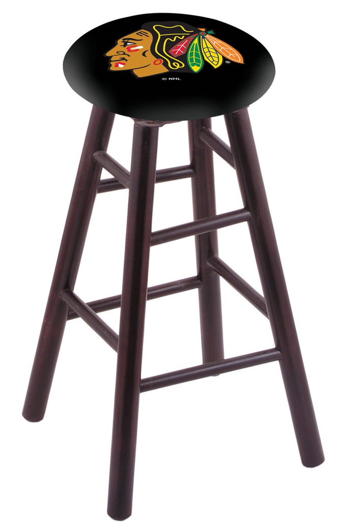 Chicago Blackhawks Counter Stool W-black Background