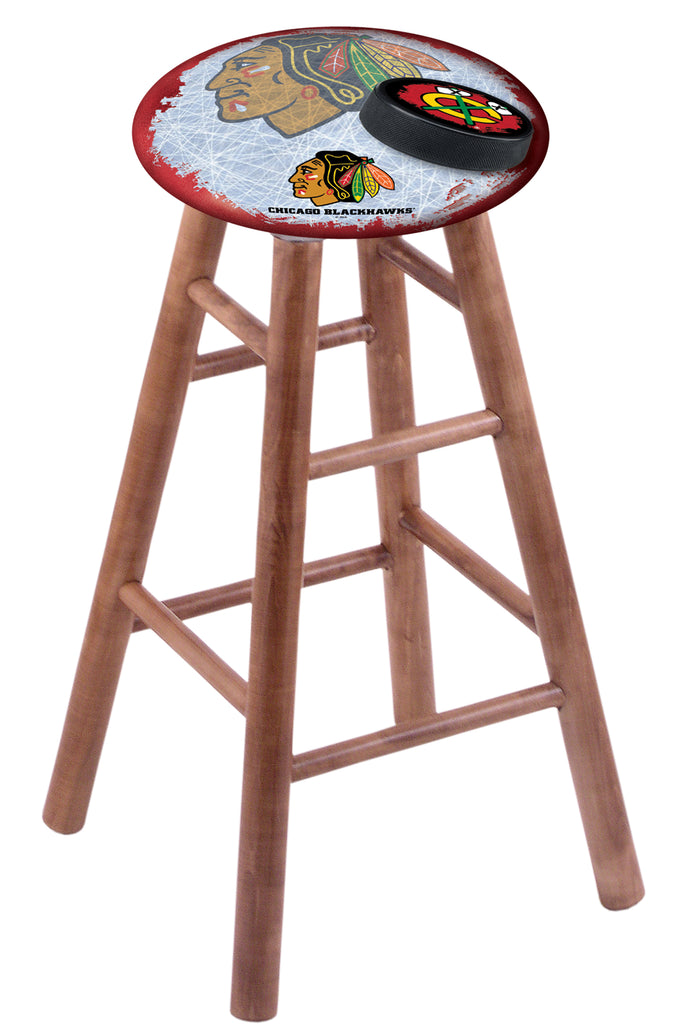 Chicago Blackhawks Bar Stool W-red Background