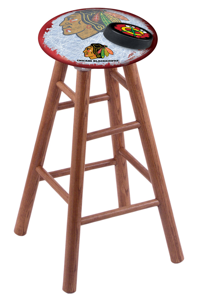 Chicago Blackhawks Bar Stool W-red Background