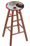 Chicago Blackhawks Extra-tall Bar Stool W-red Background