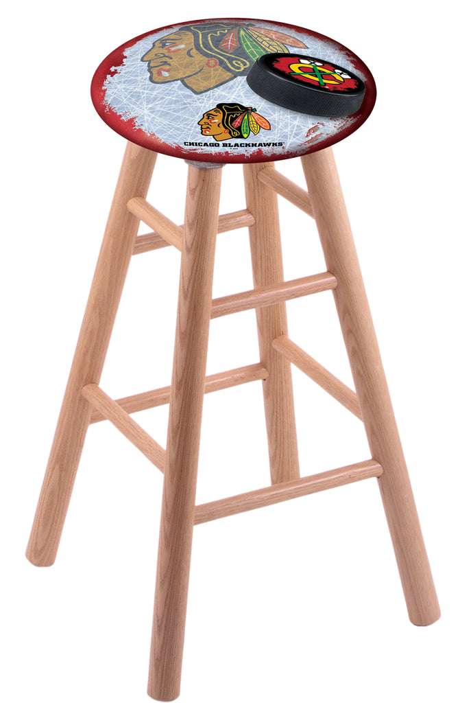 Chicago Blackhawks Extra-tall Bar Stool W-red Background