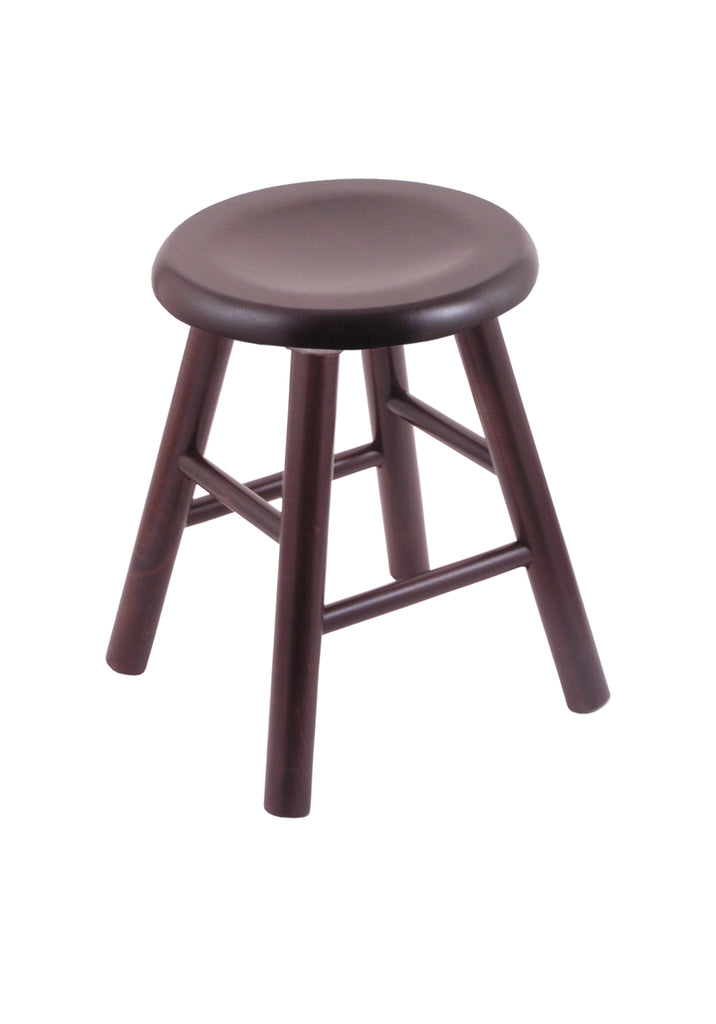 Maple Vanity Stool In Dark Cherry Finish