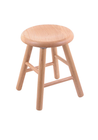 Oak Vanity Stool In Natural Finish