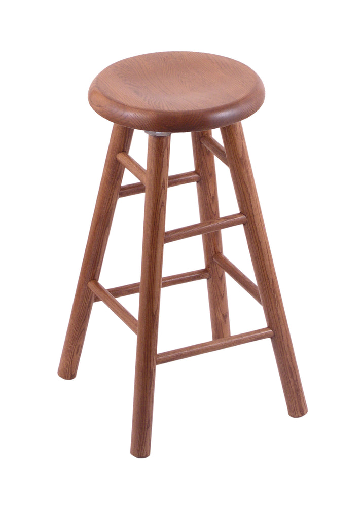 Oak Bar Stool In Medium Finish