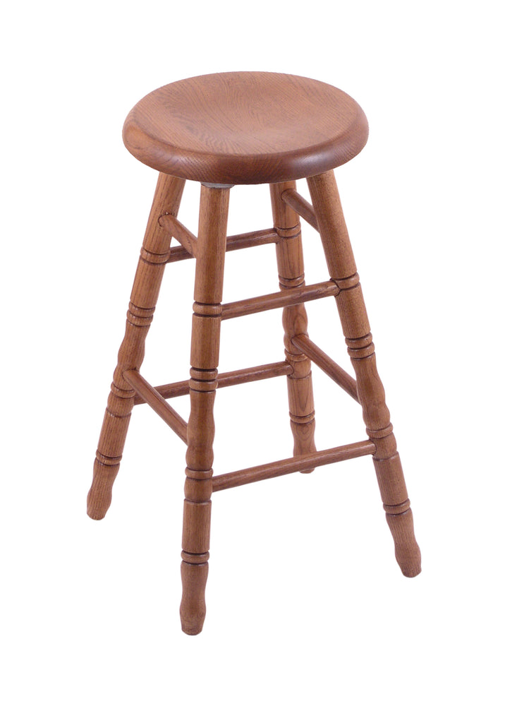 Oak Bar Stool In Medium Finish