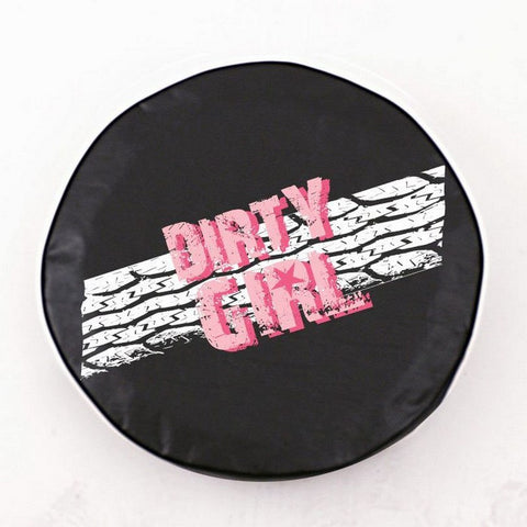 Dirty Girl (tread) Tire Cover Black