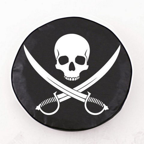 Jolly Roger (clean) Tire Cover Black