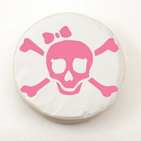 Pirate Girl (pink) Tire Cover White