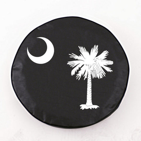 South Carolina State Flag Tire Cover Black