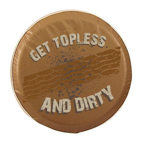 Get Topless And Dirty (with Treads) Tire Cover Tan