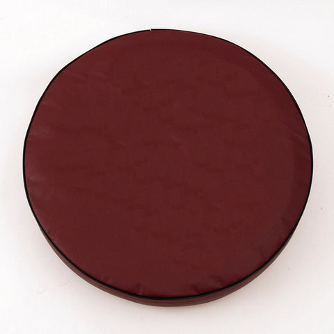 Plain Burgundy Tire Cover Burgundy