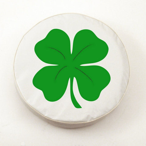 4-leaf Clover Tire Cover White