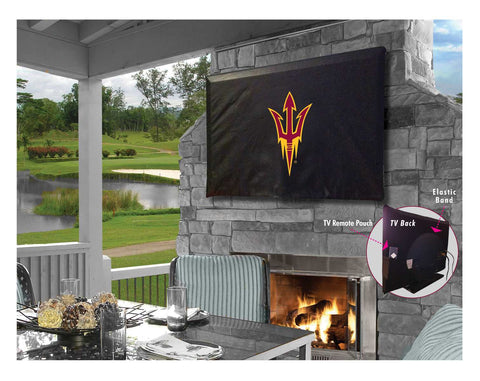 Arizona State Tv Cover With Pitchfork Logo-30"