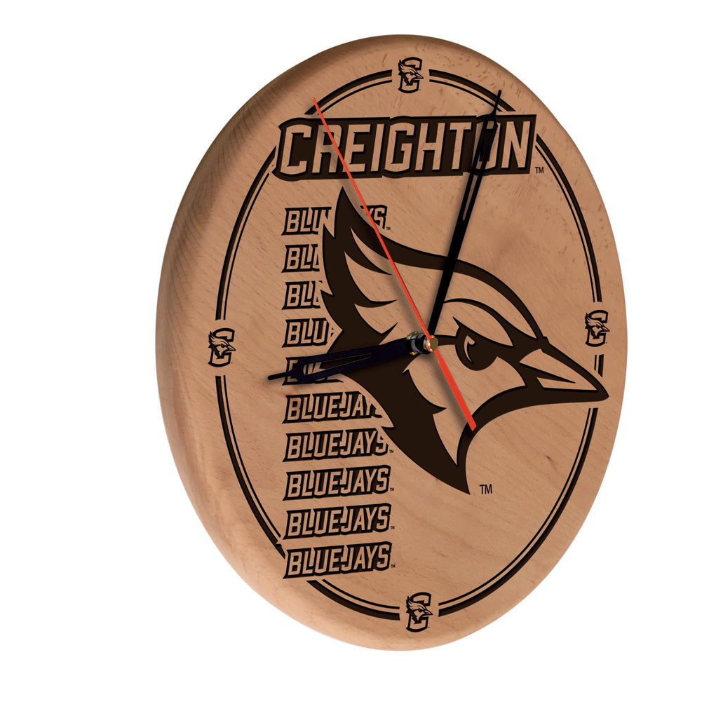 Creighton Laser Engraved Wood Clock