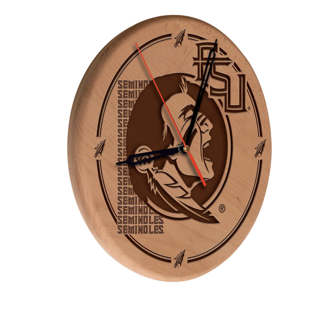 Florida State Laser Engraved Wood Clock