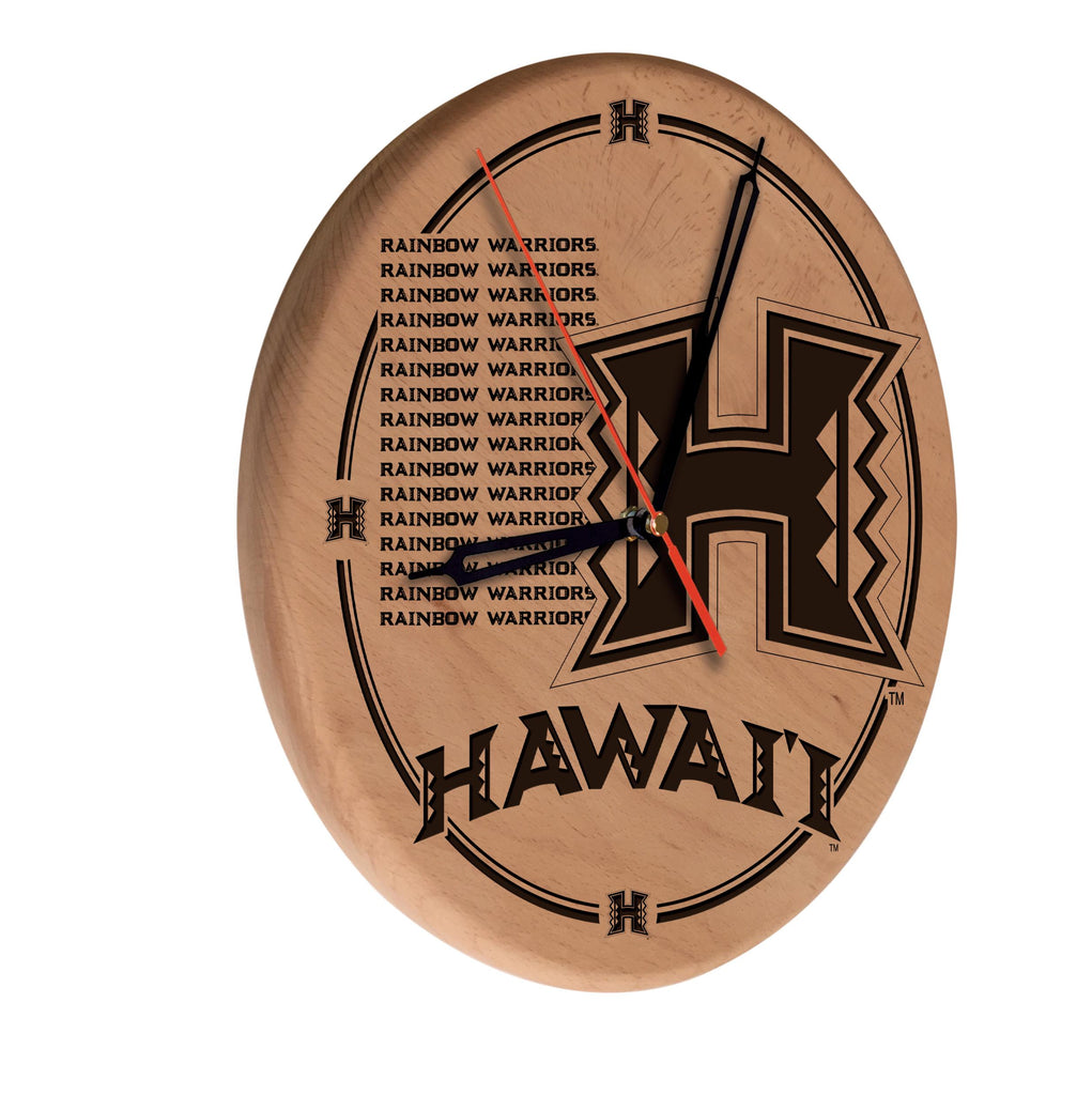 Hawaii Laser Engraved Wood Clock