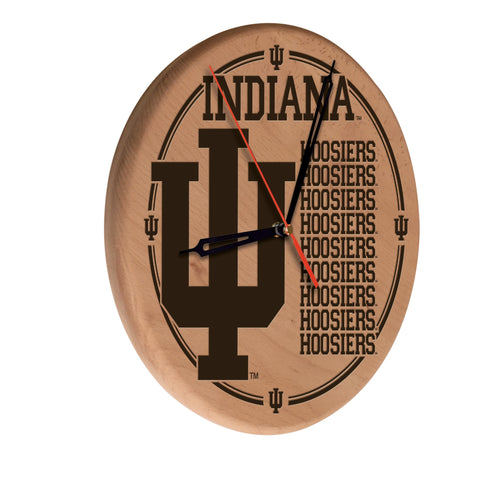 Indiana Laser Engraved Wood Clock