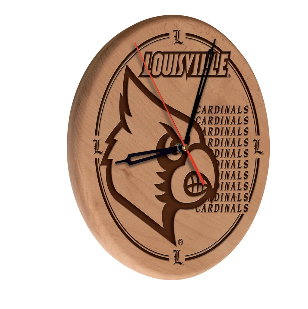 Louisville Laser Engraved Wood Clock