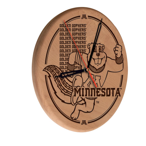 Minnesota Laser Engraved Wood Clock