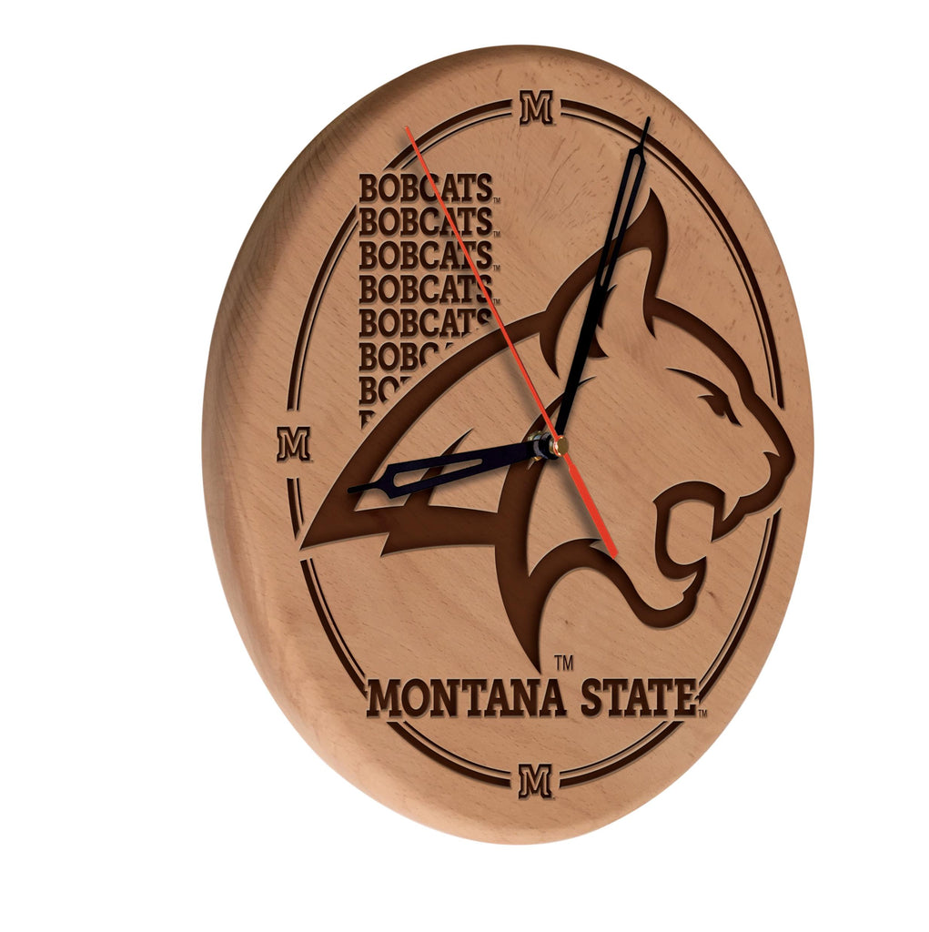 Montana State Laser Engraved Wood Clock