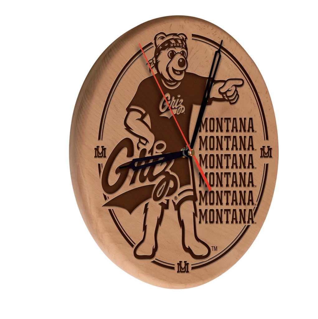 Montana Laser Engraved Wood Clock