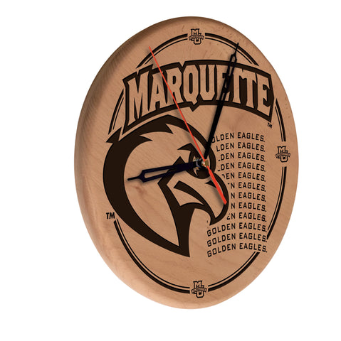 Marquette Laser Engraved Wood Clock