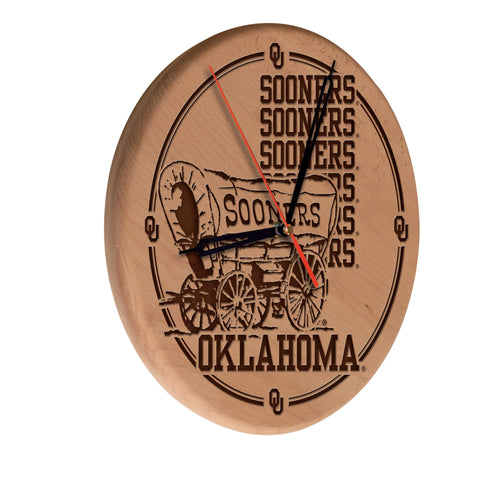 Oklahoma Laser Engraved Wood Clock