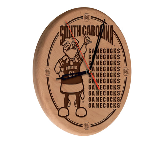 South Carolina Laser Engraved Wood Clock