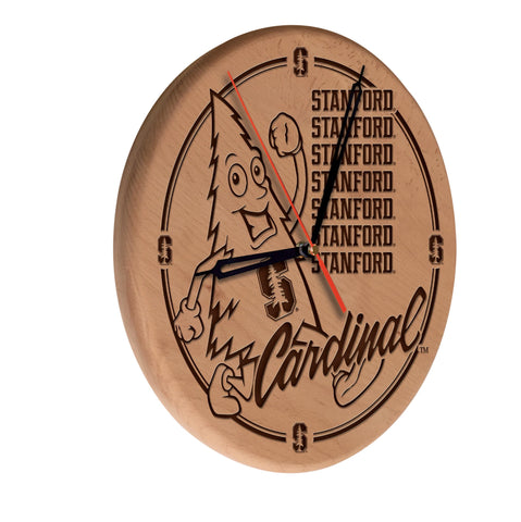 Stanford Laser Engraved Wood Clock