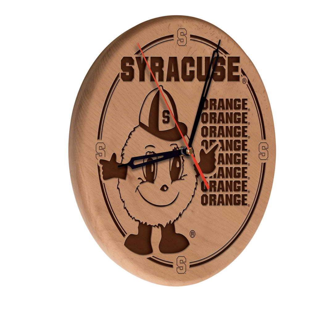 Syracuse Laser Engraved Wood Clock