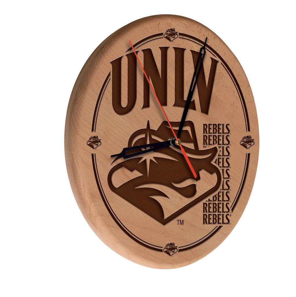 Unlv Laser Engraved Wood Clock