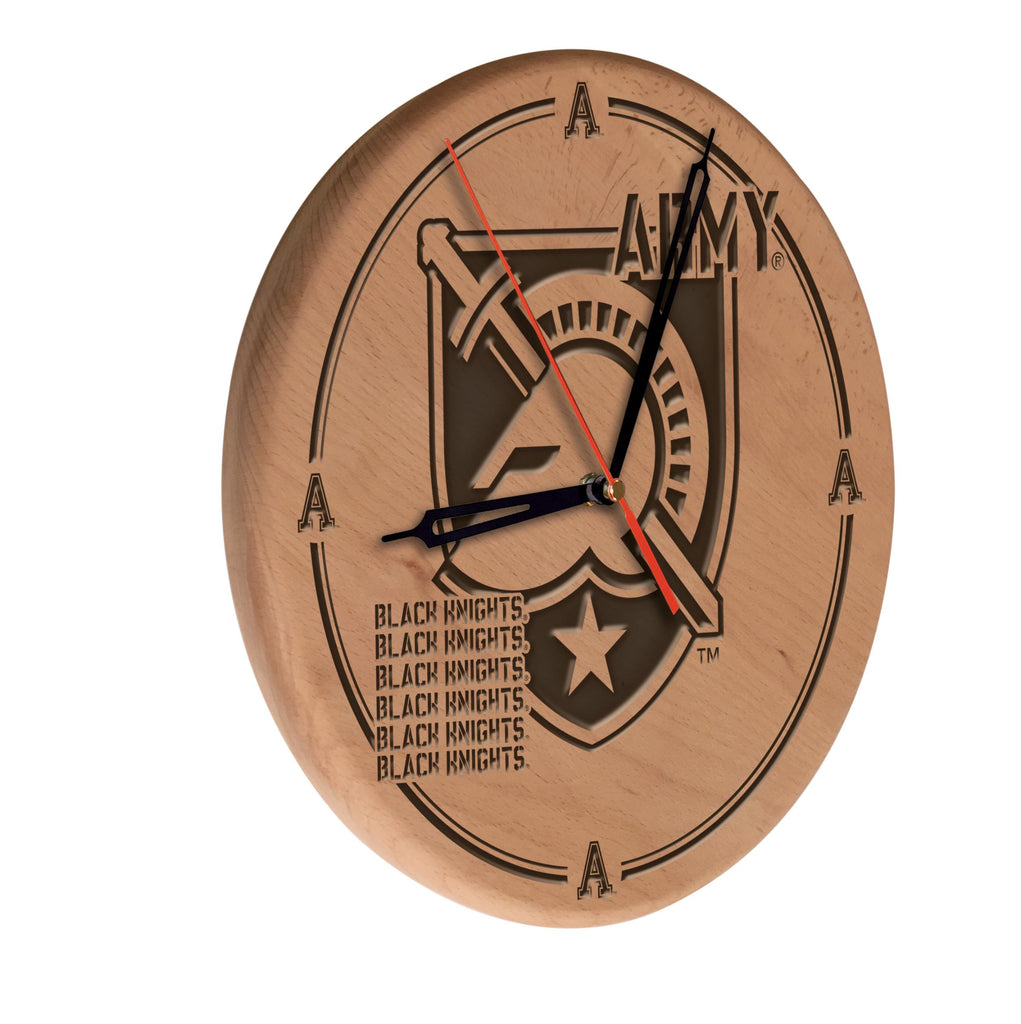 Us Military Academy (army) Laser Engraved Wood Clock