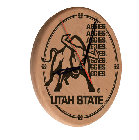 Utah State Laser Engraved Wood Clock