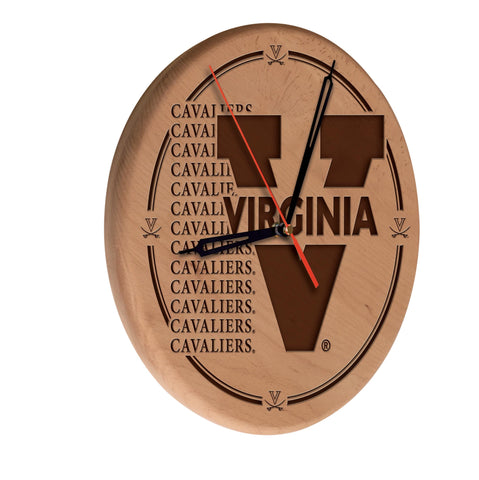 Virginia Laser Engraved Wood Clock