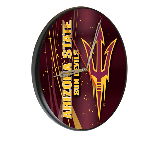 Arizona State Digitally Printed Wood Clock