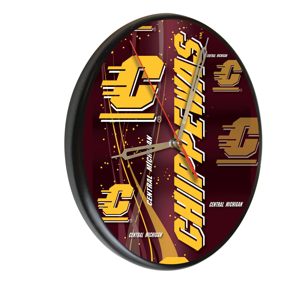 Central Michigan Digitally Printed Wood Clock