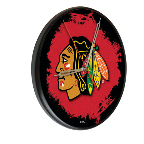 Chicago Blackhawks Digitally Printed Wood Clock