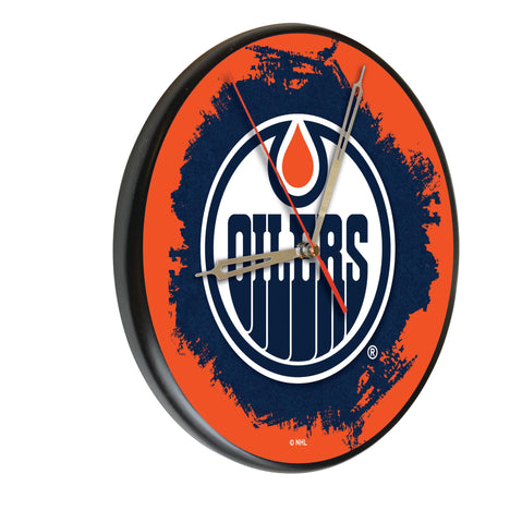 Edmonton Oilers Digitally Printed Wood Clock