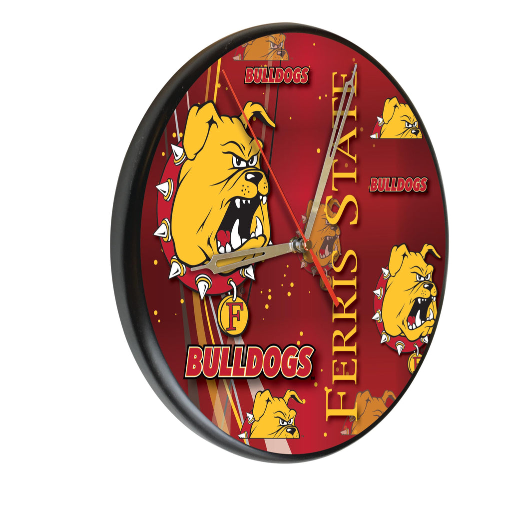 Ferris State Digitally Printed Wood Clock