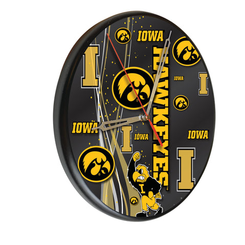 Iowa Digitally Printed Wood Clock