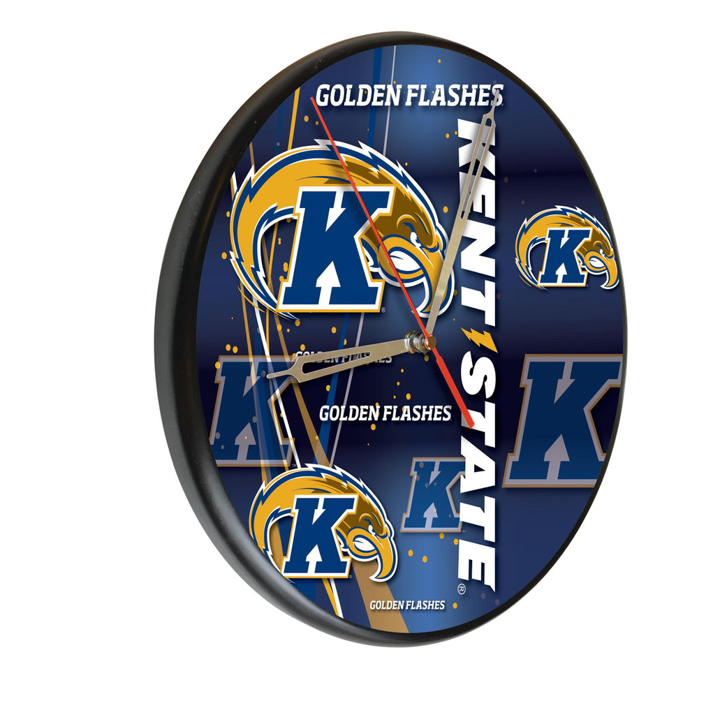 Kent State Digitally Printed Wood Clock